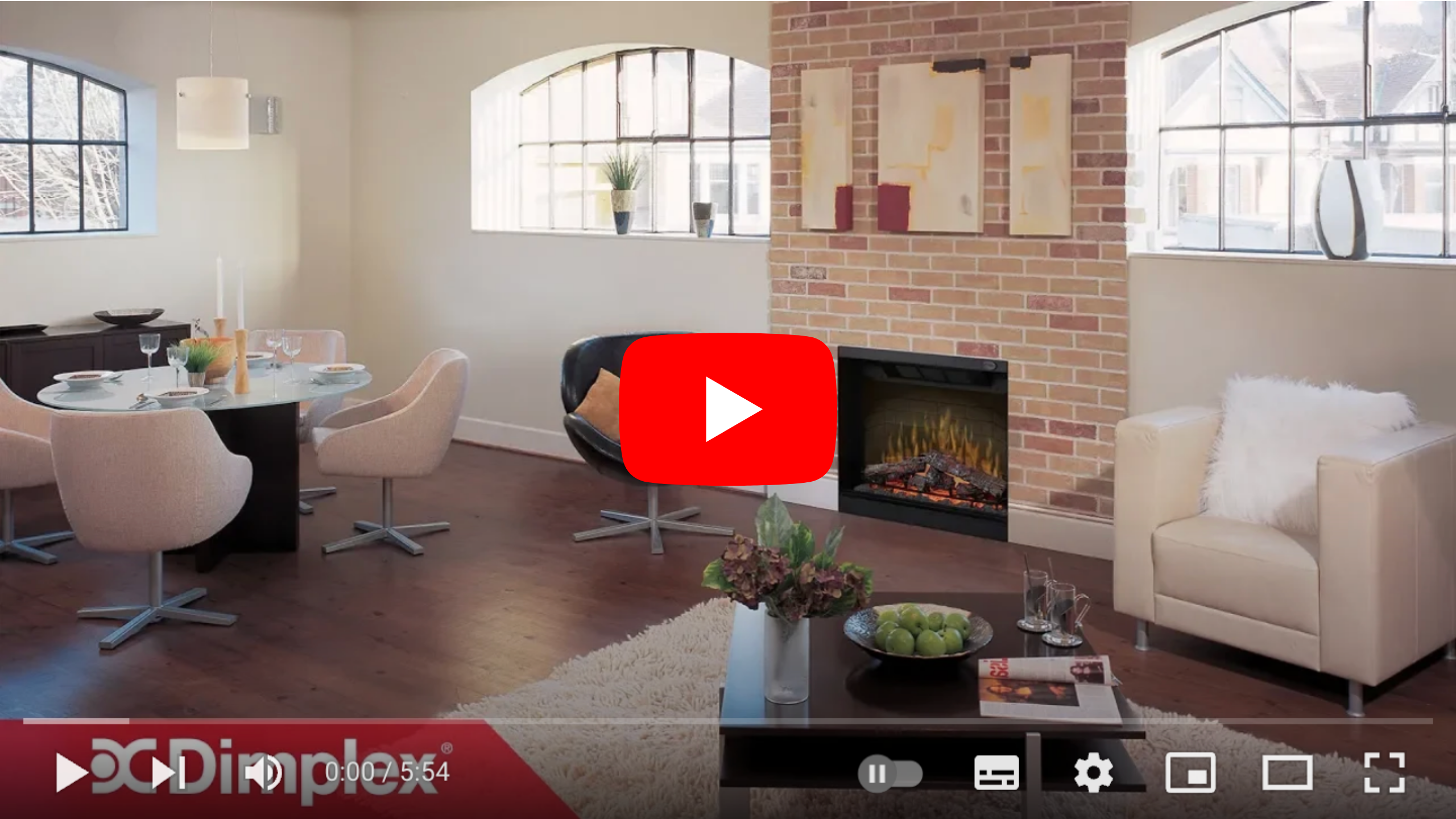 YouTube video of Multi-Fire XD electric fireplace