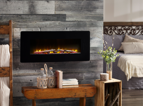 Winslow 42” fireplace in bedroom
