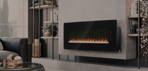Wall-Mounted Fireplaces