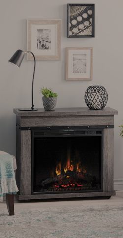 Electric Fireplace Mantels Dimplex, Rustic Electric Fireplace With Mantel
