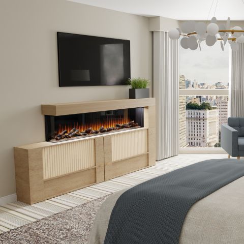 Ignite Ultra Linear Electric Fireplace 100"