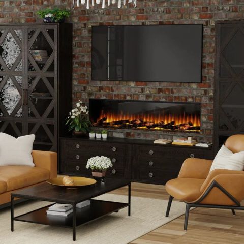 Ignite Ultra Linear Electric Fireplace 74"