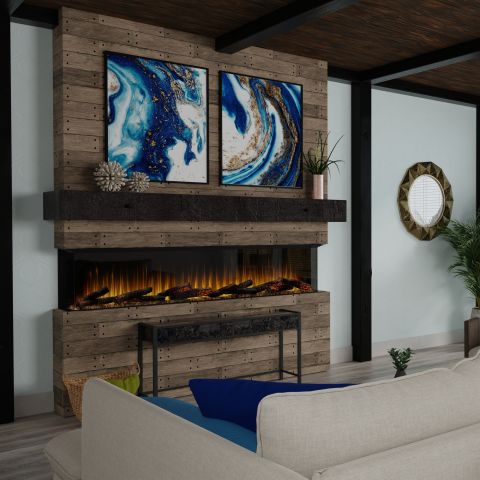 Ignite Ultra Linear Electric Fireplace 88"